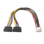 正昌立博 海康硬盤硬盤錄像機(jī)電源線供電sata VH3.96延長線跳線SATA電源線 【20CM】3.96一分2硬盤電源線【銅芯】