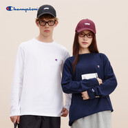 Champion冠軍長(zhǎng)袖T恤男2024秋季刺繡小Clogo純棉上衣女