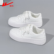 回力（Warrior）旗艦回力男鞋小白鞋男鞋高幫板鞋秋冬款情侶休閑百搭運動(dòng)鞋女球鞋 033白色 41 （男）