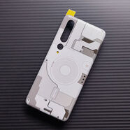 適用小米10塑料后蓋10pro手機替換后殼電池蓋防后屏透明玻璃 【小米10pro】灰白丨塑料后蓋 單后蓋