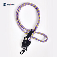 魔幻斯盾手機掛繩掛脖斜挎背掛飾掛件貼片吊繩DIY可調節適用iPhone蘋(píng)果華為小米oppovivo便攜掛鏈配件夾片 【紫黃色】多功能手機掛繩丨120cm登山繩