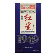 紅星北京紅星二鍋頭 清香型陳年瓶裝 十年左右老酒包裝微瑕 介意慎拍 43度 450mL 1瓶 藍色經(jīng)典1949