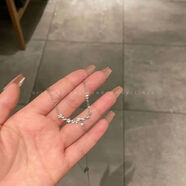 鴻穎星星項鏈女ins小眾設計高級感輕奢鎖骨鏈蝴蝶結頸鏈學(xué)生閨蜜吊墜 【1條】鋯石碎鉆星星