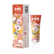 小白兔兒童牙膏2-6-12歲乳牙換牙期防蛀防齲齒草莓藍(lán)藥蜜桃檸檬 檸香2支（無(wú)氟）