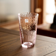 TOYO-SASAKI GLASS【品牌官旗】日本進(jìn)口東洋佐佐木和風(fēng)水杯櫻花手工錘目紋杯子茶杯 和風(fēng)水杯櫻花420ml