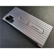 三星（SAMSUNG）適用三星note20ultra手機(jī)殼硅膠S10 5G版S21u支架防摔note1098 Note10銀灰支架殼 三星其他型號(hào)