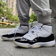 耐克（NIKE）Air Jordan 11 AJ11 DMP防滑耐磨白黑減震復古運動(dòng)經(jīng)典籃球鞋 CT8012-170白黑 40