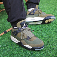 耐克（NIKE）男鞋女鞋 Air Jordan 4 AJ4 白奧利奧小白鞋運動(dòng)鞋休閑籃球鞋板鞋 FB9927-200/FB9928-200 軍綠色 43