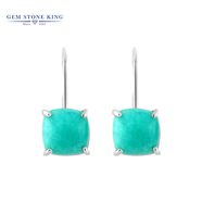 GEM STONE KINGGSK鋯石耳釘女925銀簡(jiǎn)約百搭氣質(zhì)情侶經(jīng)典耳飾送女友生日禮物禮盒 925銀天河石耳環(huán)