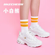斯凱奇小白熊|透氣情侶增高厚底百搭小白鞋女復(fù)古休閑老爹鞋男運(yùn)動(dòng)鞋