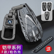 億智谷長(cháng)安cs75plus鑰匙套CS35逸動(dòng)cs55plus歐尚x7/5銳程UNI-K/T 金包扣 F款-槍色-金屬扣款