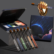 朦朧美【6支禮盒裝牙刷】輕奢細絲軟毛成人寬頭刷家用情侶學(xué)生牙刷黑白 【6支禮盒裝】星球系列 6支 軟毛牙刷