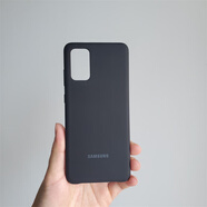 三星（SAMSUNG）適用三星S20+官方液態(tài)硅膠手機(jī)殼S20ultra原廠輕薄防摔保護(hù)套原裝 黑色 三星GalaxyS20+