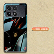 五福來(lái)紅米K70至尊版手機殼PRO冠軍版小米K70E蘭博基尼聯(lián)名男女新款定制潮冠軍軟防摔玻璃保護套 黑色限定版 紅米K70Pro冠軍版