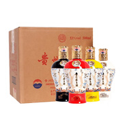 茅臺貴州茅臺酒 中信金陵 醬香型白酒 稀缺收藏擺柜 53度 500mL 6瓶 紅黃藍白各一箱