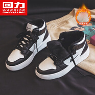 回力女鞋子女高幫厚底運動(dòng)鞋女士板鞋女休閑小白鞋2025冬季新款百搭潮 黑色|加絨款 38 (240mm) 女碼