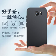 戀思適用三星S6手機殼Galaxys6保護SM一G9200套smg全包防摔新款外殼Samsungs磨砂防滑硅膠軟殼男女后殼 【磨砂黑】強抗指紋+送全屏膜 三星GalaxyS6