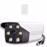 超清3000線(xiàn)模擬監控攝像頭日夜全彩帶燈監控器老式模擬攝像機室外 3000線(xiàn)攝像頭+電源 4mm