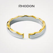 RHODON純銀情侶戒指一對閉口素圈對戒男女婚戒小眾定制禮物銀飾尾戒刻字 開口男款（小/中/大碼）備注尺碼