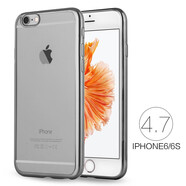 綠磁15感13玫瑰金12mini適用iphone66s手機(jī)殼7蘋果6plus8透明電鍍14pr 槍灰色 iPhone12mini