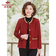 俞兆林中老年女裝紅色喜婆婆禮服媽媽短外套小香風(fēng)外套 Y51D114