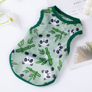 阿莫爾小狗狗貓咪衣服夏季薄款泰迪比熊博美背心寵物小型幼犬透氣防掉毛 大熊貓（夏季） XL 建議9-12斤 背長37cm