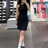 阿迪達斯（adidas）三葉草連衣裙女裝2025秋季新款跑步透氣裙子 IT9881黑色 S