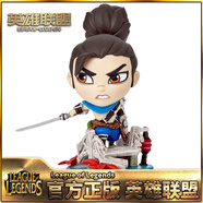 英雄聯(lián)盟LOL手辦絕版艾克金克斯阿卡麗凱南光輝公仔手辦擺件 車(chē)載 吾雖浪跡天涯-疾風(fēng)劍豪亞索 15cm 中號