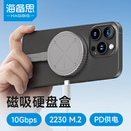 海備思磁吸硬盤盒2230移動固態(tài)M.2 NVMe外置硬盤盒子適用iPhone16手機(jī)電子尿袋MacBook筆記本SSD擴(kuò)容