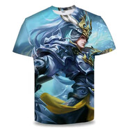 淮果穎國服韓信衣服王者榮耀短袖趙云馬超神威王者短袖T恤寶李白瀾逍遙 白龍呤-韓信 L碼【建議90-110斤】