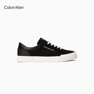 Calvin Klein【5禮物】CK Jeans24春夏男士撞色字母低幫休閑鞋帆布鞋 0GM-太空黑 40