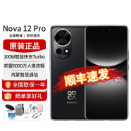 华为 nova 12 Pro 前置6000万人像追焦双摄 鸿蒙智慧通信智能手机 耀金黑 12GB+256GB