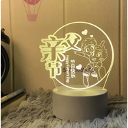 OIMG生日禮物女生母親節(jié)520送女友媽媽女孩男生給女朋友的小創(chuàng)意實用 父親節(jié)快樂(三色變光 )禮盒禮袋