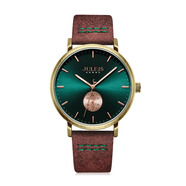 聚利時(shí)（Julius）手表男學(xué)生時(shí)尚潮流休閑運動(dòng)夜光多功能防水石英男士手表JAH112 B款-棕帶綠面