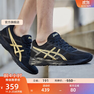 亞瑟士ASICS男鞋緩沖透氣跑步鞋運(yùn)動(dòng)鞋網(wǎng)面回彈跑鞋GEL-CONTEND 4 黑色/金色 40