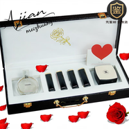 香奈兒（Chanel）口紅58粉色邂逅香水氣墊限量圣誕節禮物套盒 邂逅香水35ML＋ 4口紅＋果凍氣墊