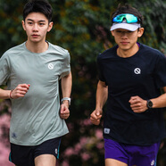 QINKUNG輕功24款百葉窗日常訓(xùn)練跑步速干短袖T恤男款女款 寬松版型 男款黑色 S