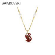 施華洛世奇（SWAROVSKI）Swan優(yōu)雅天鵝項鏈女吊墜輕奢小眾送女友畢業(yè)禮物女 紅色天鵝（?。?677599