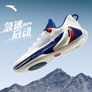 安踏（ANTA）GH4系列籃球鞋男海沃德秋冬季戰(zhàn)靴急速啟動防側(cè)翻實(shí)戰(zhàn)低幫運(yùn)動鞋 信號藍(lán)(912411103-7) 6.5(男39)