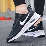 耐克（NIKE）跑鞋男鞋 夏季新款運動鞋AIR MAX氣墊緩震透氣舒適休閑訓練跑步鞋 【AIR MAX】【緩震-黑白】 44 /280mm/10