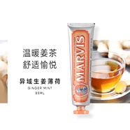 MARVIS瑪爾仕生姜薄荷牙膏85ml 瑪爾斯清新口氣勁爽薄荷歐洲進(jìn)口