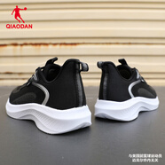 喬丹QIAODAN春季女鞋運動(dòng)鞋跑步鞋網(wǎng)面透氣跑鞋旅游鞋學(xué)生R 黑色/喬丹白-4242R 35