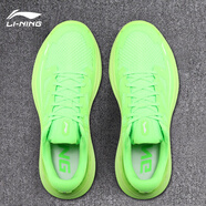 李寧（LI-NING）凌越丨男鞋運動鞋子夏季新款網(wǎng)面透氣跑步鞋柔軟百搭休閑鞋 熒光綠 -3 41