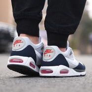 耐克（Nike）男鞋2025夏季新款AIR MAX 氣墊鞋舒適緩震透氣休閑鞋跑步鞋 511416-010灰白藍 42