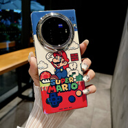 Yswen適用vivoXFold3折疊屏手機殼鏡頭全包邊防摔保護套藍光卡通硅膠超薄個(gè)性創(chuàng  )意男女新款涂鴉潮牌外殼 【馬里奧】藍光硅膠 vivo X Fold3 折疊屏