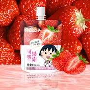 櫻桃小丸子可吸吸果凍兒童零食休閑食品0脂含維C60-150g/袋4-10歲生日禮物 60g*1袋 【草莓味】可吸果凍