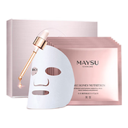 美素（MAYSU）小玫瑰禮盒水乳精華面霜眼霜面膜套裝套盒化妝品護(hù)膚品店防偽 小玫瑰蜜養(yǎng)煥活淡紋面膜6片/盒