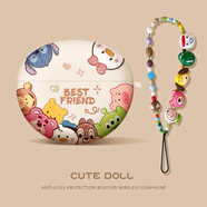 優(yōu)思頓適用于華為FreeClip2保護套freebuds pro4保護套freebud7i硅膠新款藍牙耳機殼耳夾款高級感情侶 【Q版頭像+卡通掛鏈】磨砂軟殼-支持戴套充電 華為 FreeClip
