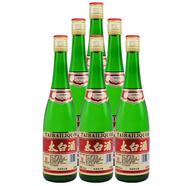 太白蒙砂太白酒綠瓶鳳香型白酒 52度 500mL 6瓶 紅標(biāo)