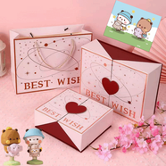 銘匯通一二布布二代搖搖樂擺件桌面車載可愛禮物卡通動漫潮玩公仔 禮盒裝一二和布布 正版授權(quán)